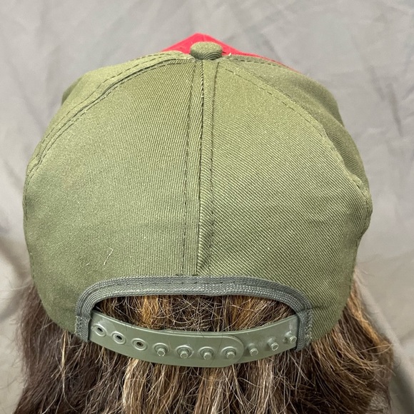 Vintage Boy Scouts Made In America Fleur De Lis Snap Back Baseball Cap Size S/M - Picture 3 of 8